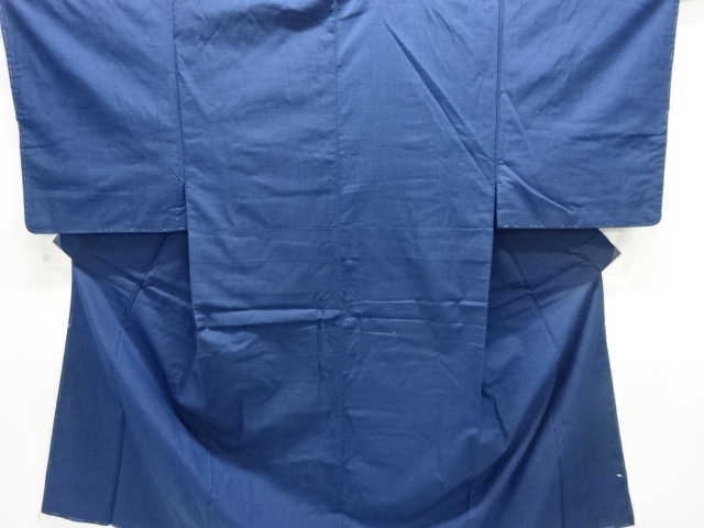 JAPANESE KIMONO / ANTIQUE MENS ENSEMBLE KIMONO / SILK / HAND WOVEN / FUSHI TSUMUGI